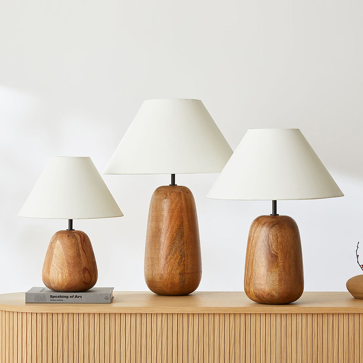 Lindenier houten tafellamp