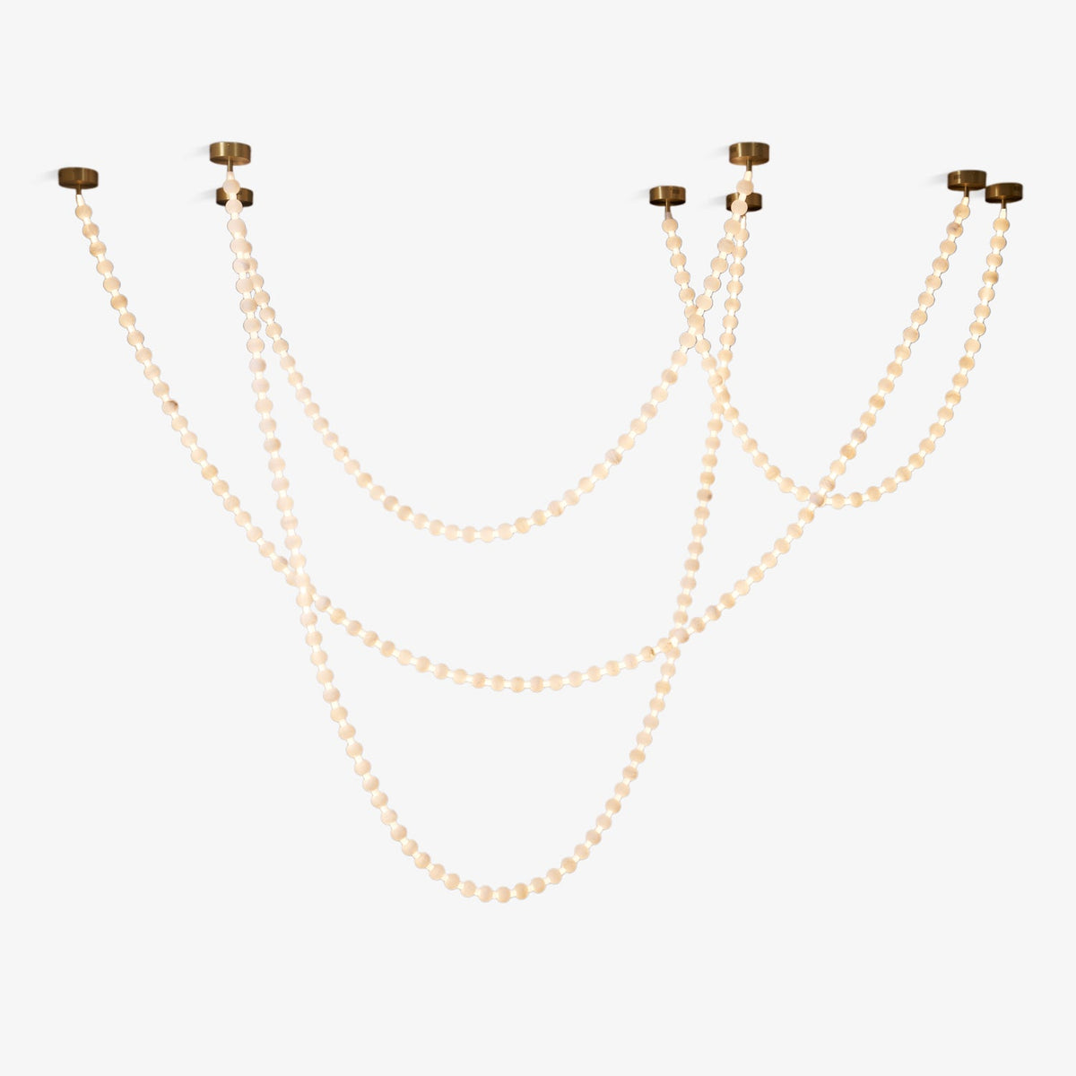 Grempt albast Pearl Necklace Kroonluchter
