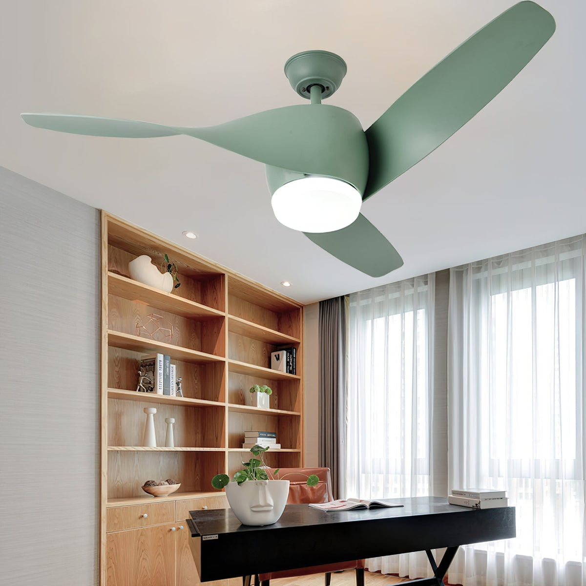 Liororeon plafondventilator met verlichting