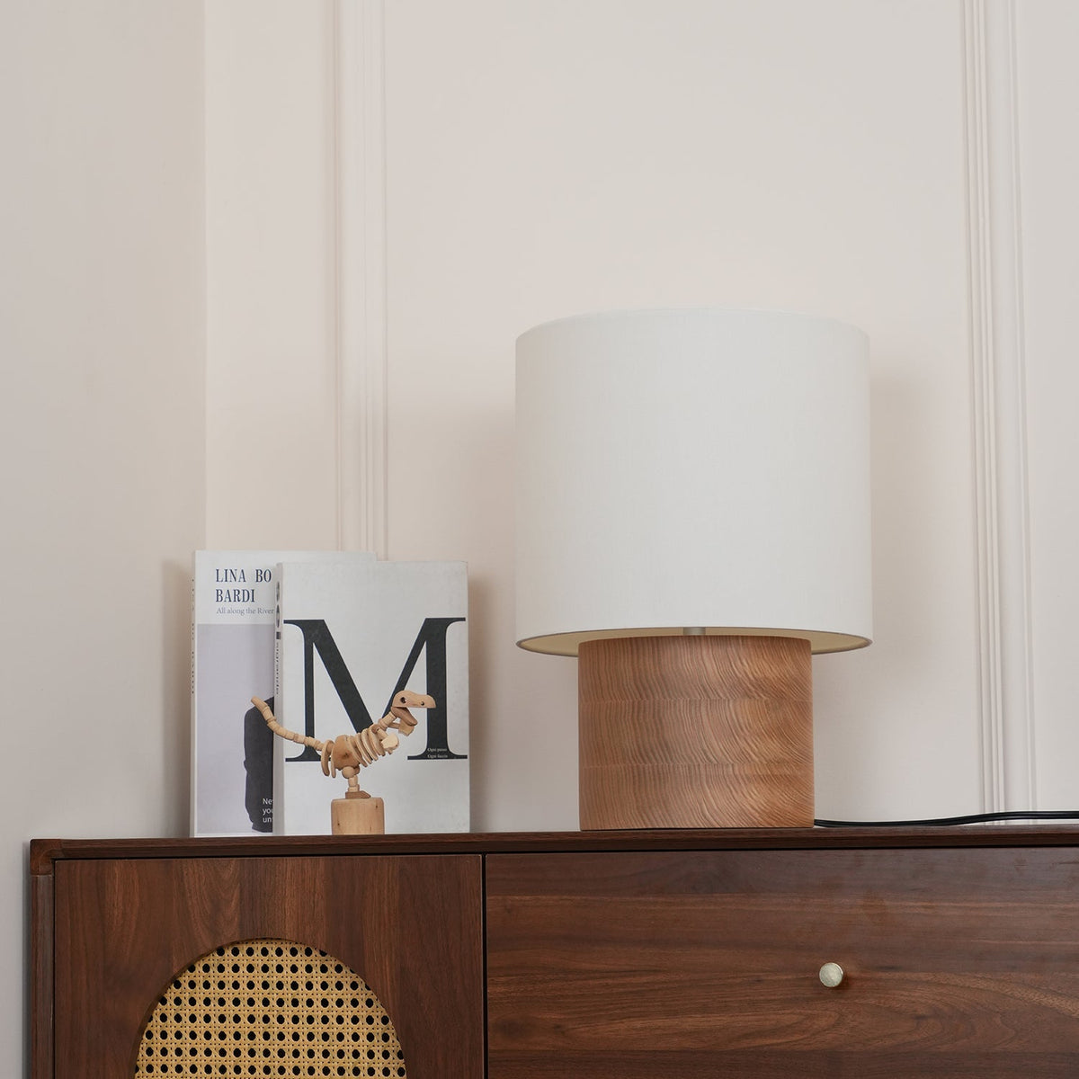 Alvira Minialist Houten tafellamp