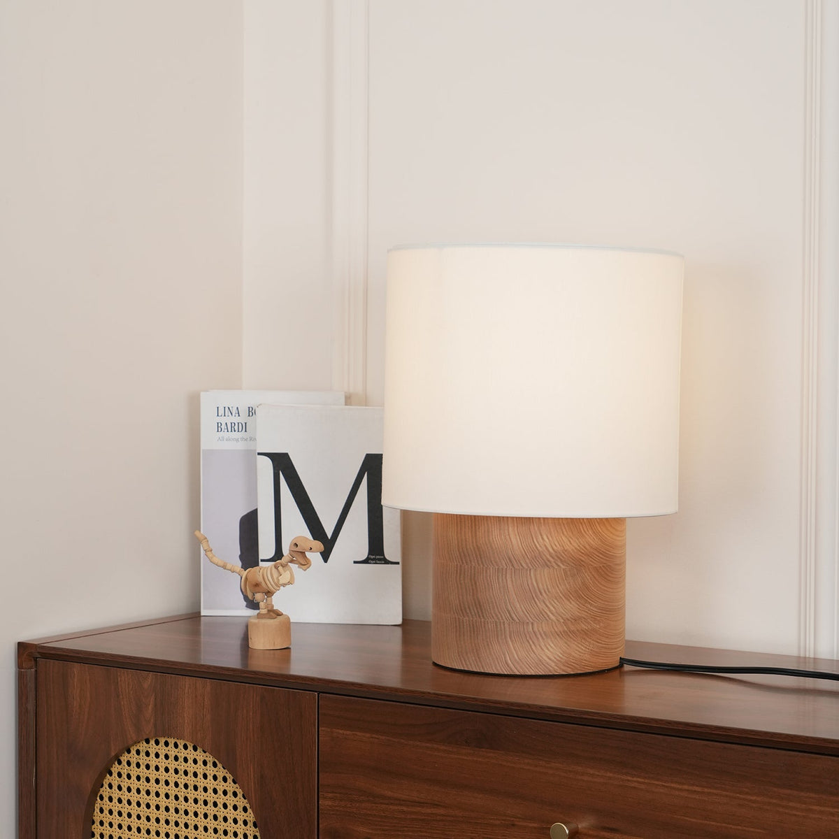 Alvira Minialist Houten tafellamp