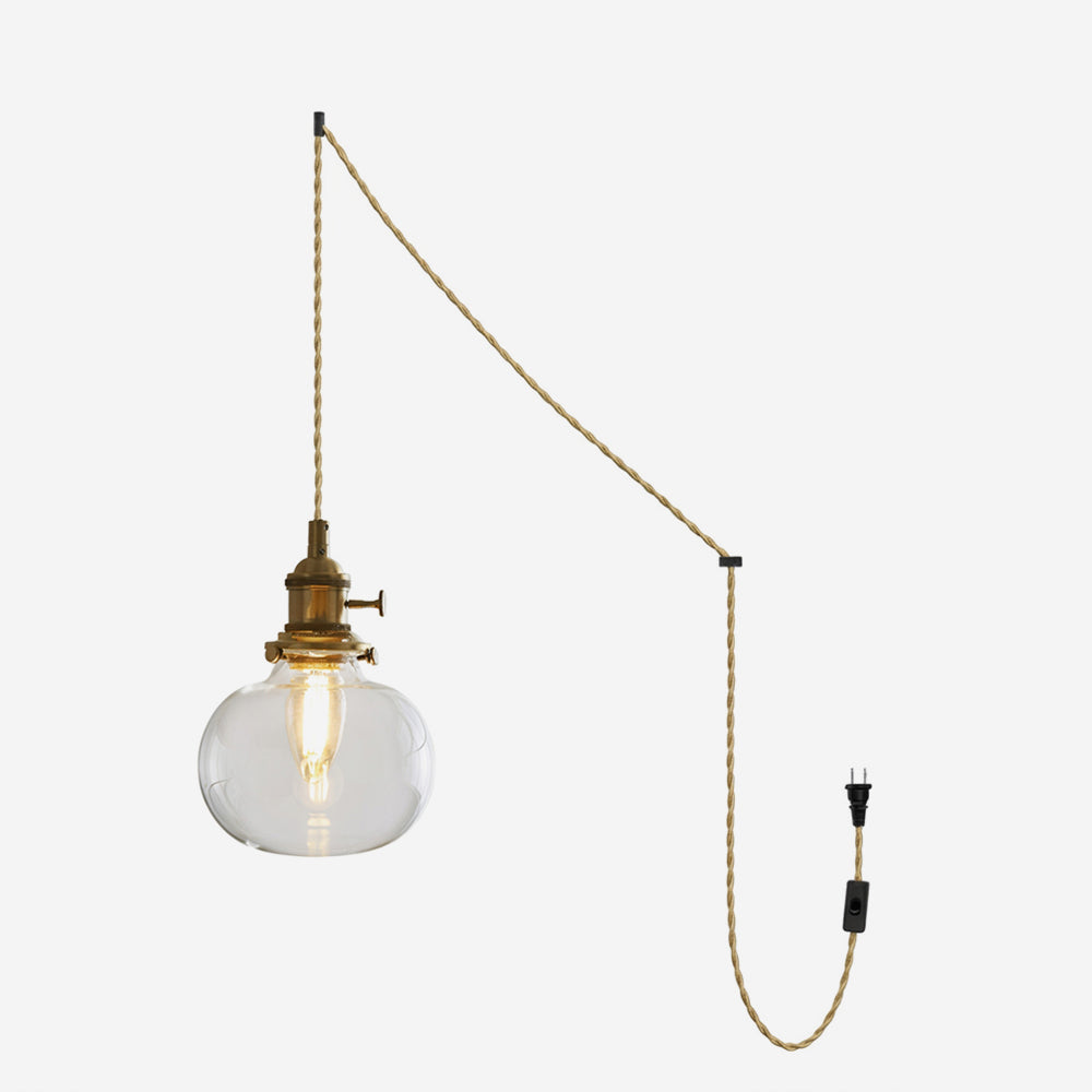 Celinira hanglamp met stekker van glas