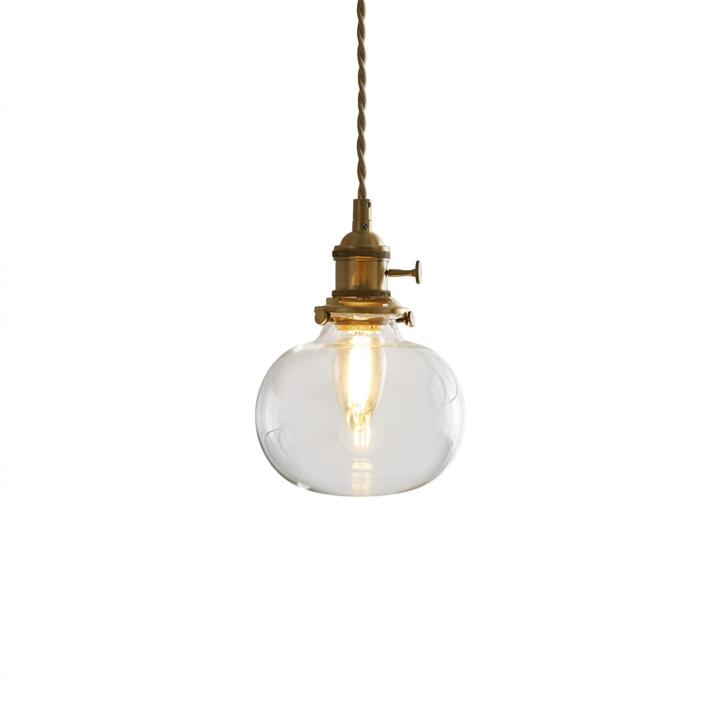 Celinira hanglamp met stekker van glas