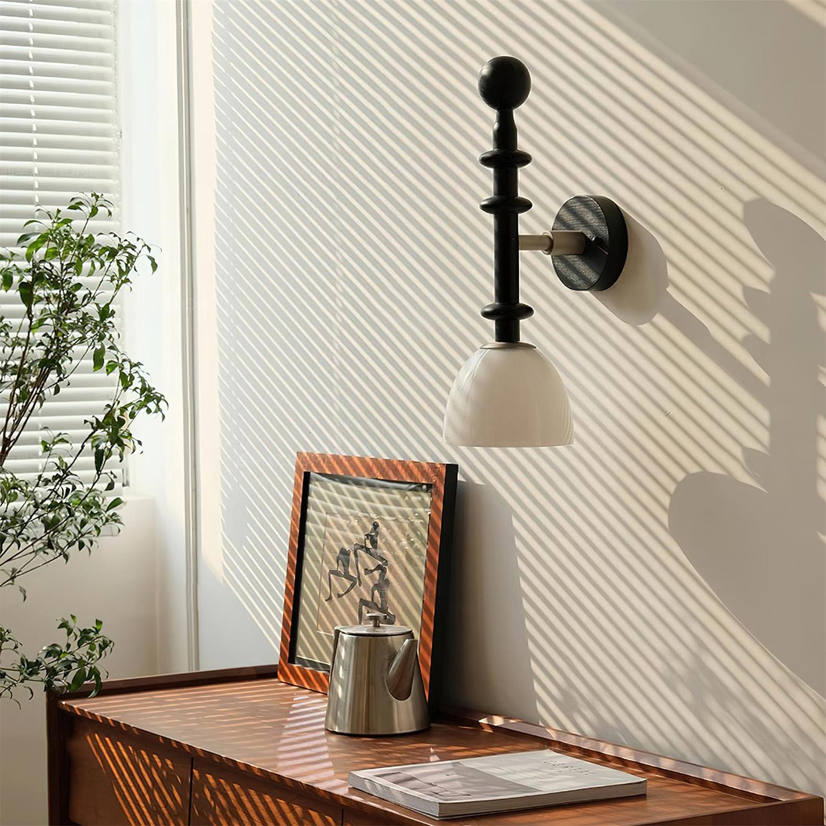 Aldorelia wandlamp hout modern