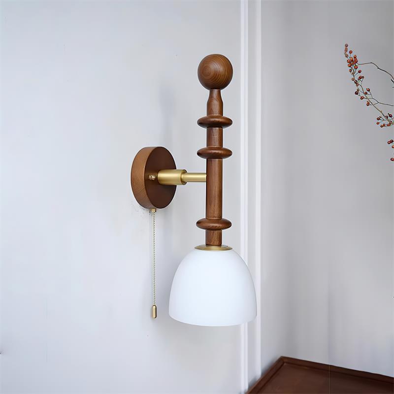 Aldorelia wandlamp hout modern