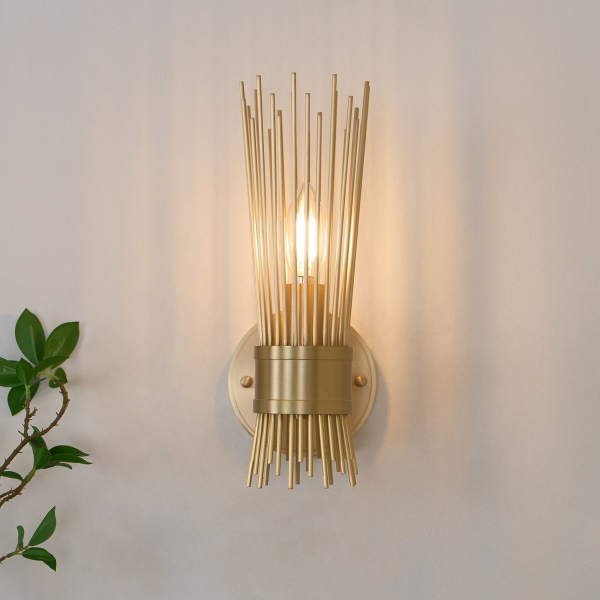 Thresher Postmodern luxe Candle messing wandlamp