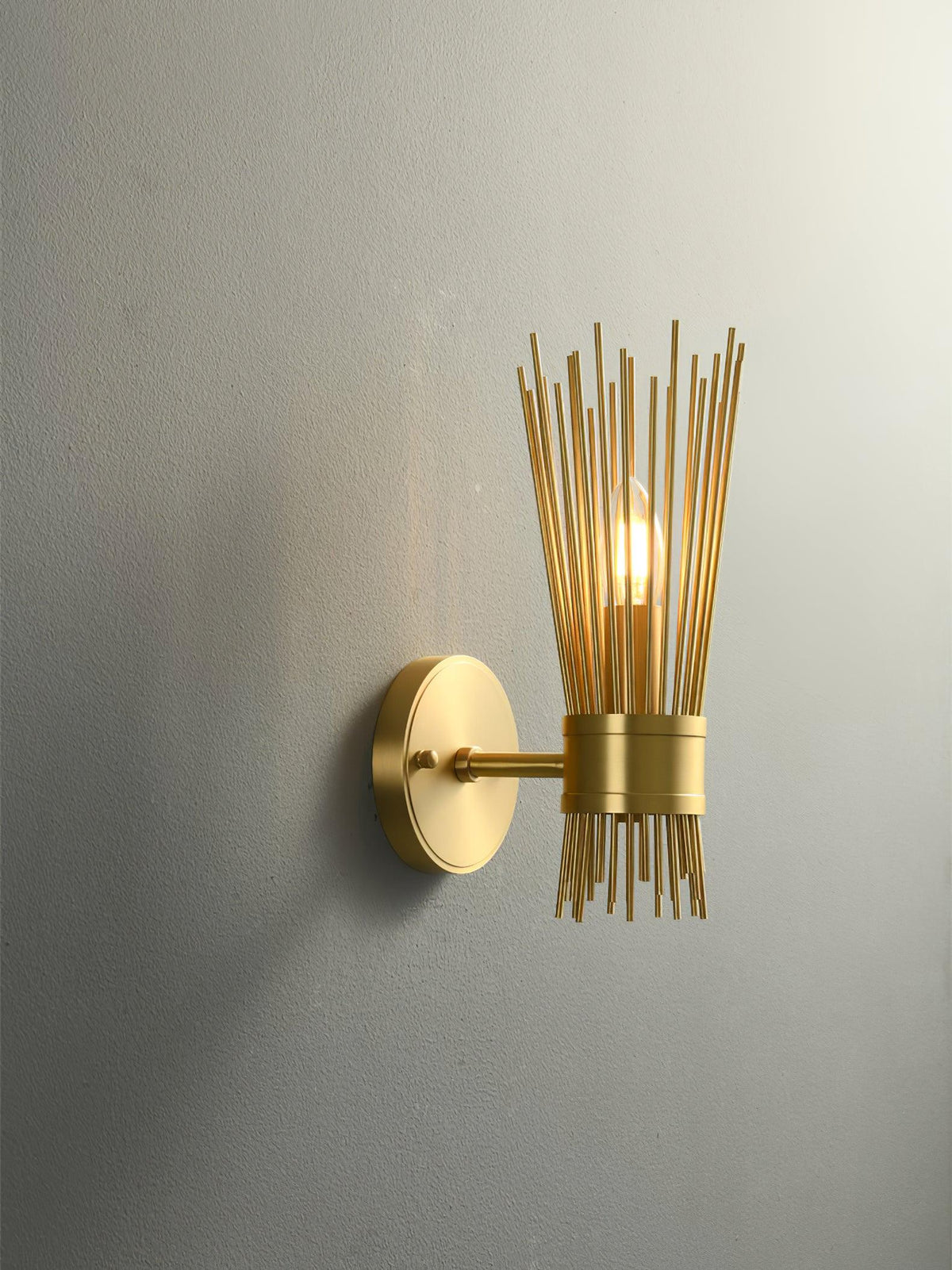 Thresher Postmodern luxe Candle messing wandlamp