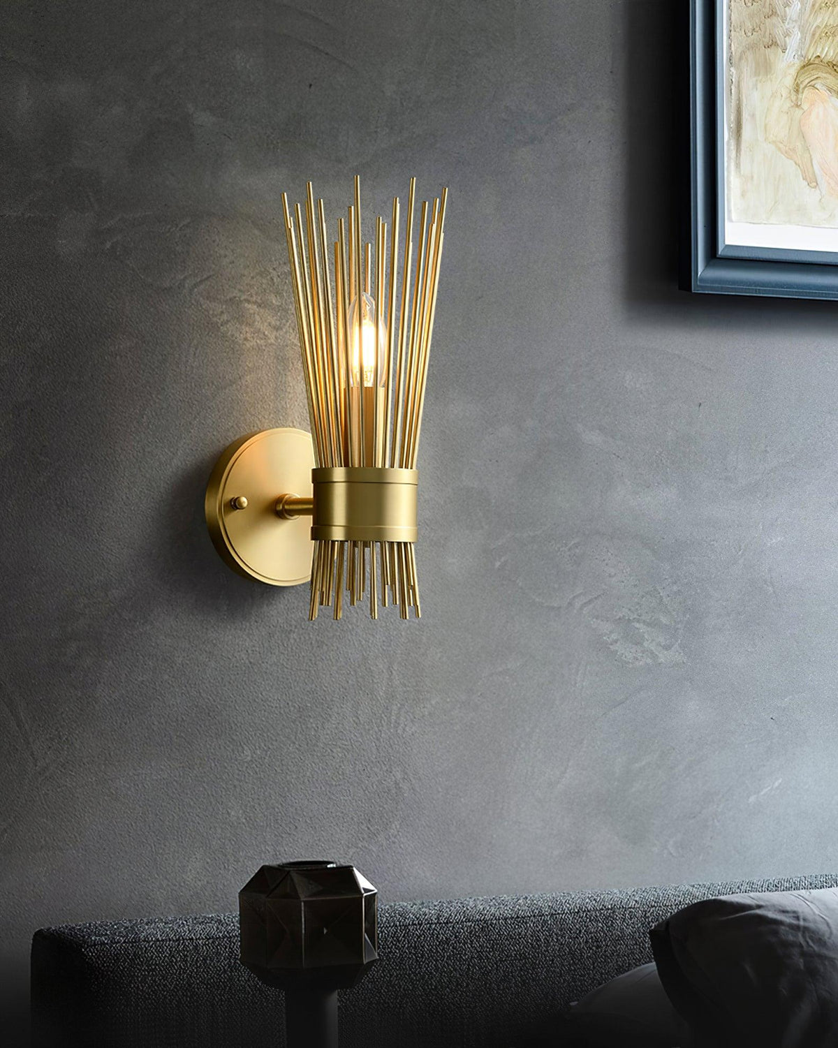 Thresher Postmodern luxe Candle messing wandlamp