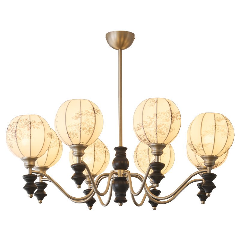 Osilan Traditionele Elegantie Vintage Houten Kroonluchter