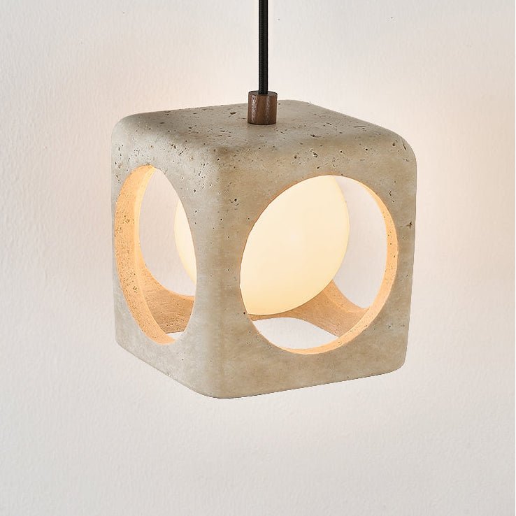Vion hanglamp van geel travertin