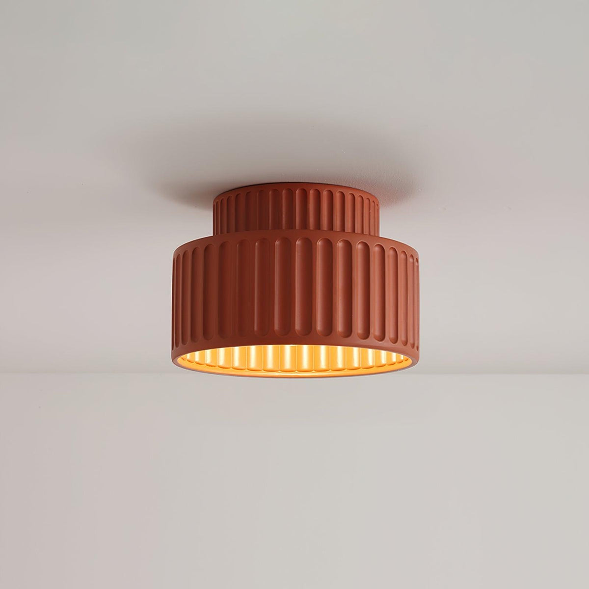 Lucaraine plafondlamp met geplooide acryl lampenkap
