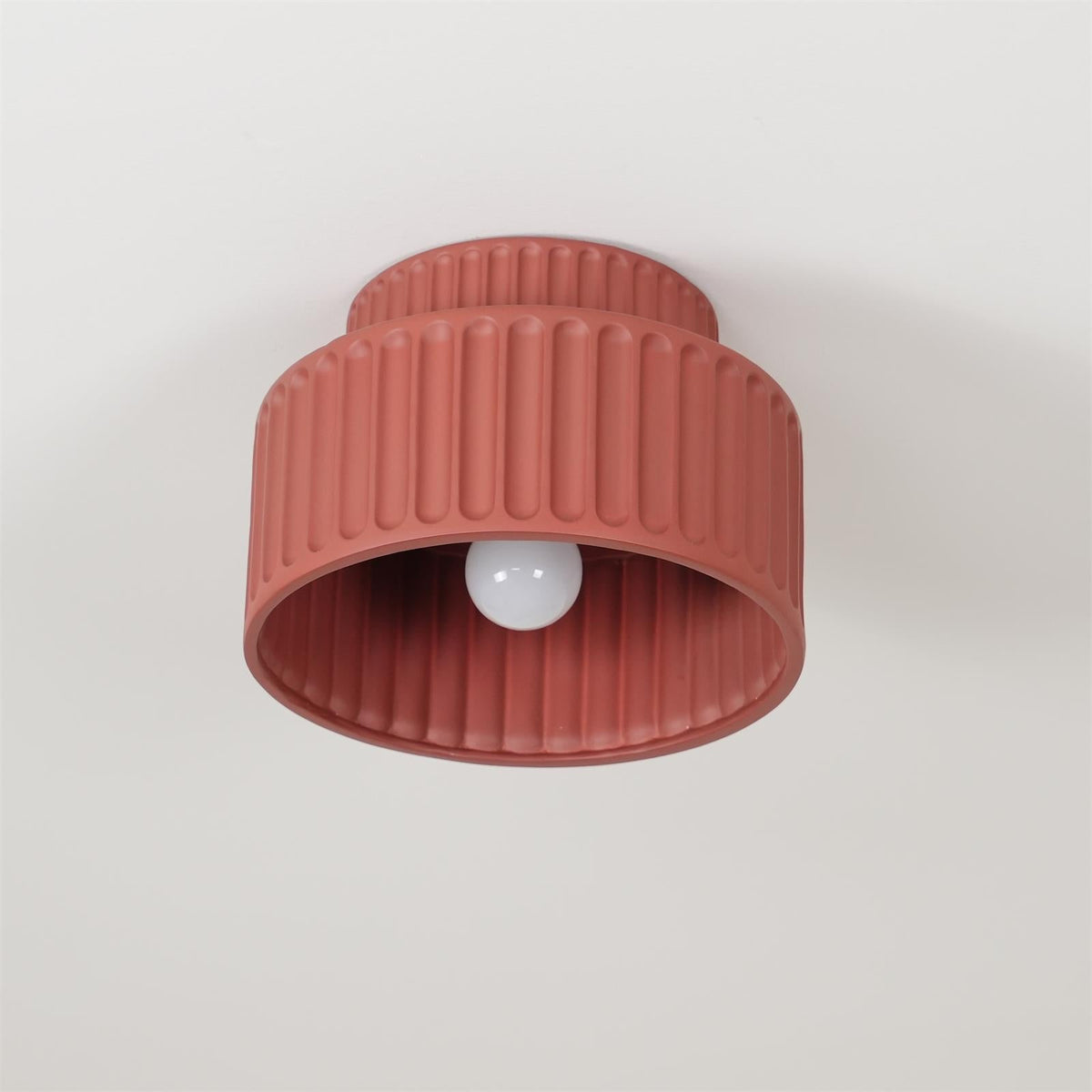 Lucaraine plafondlamp met geplooide acryl lampenkap