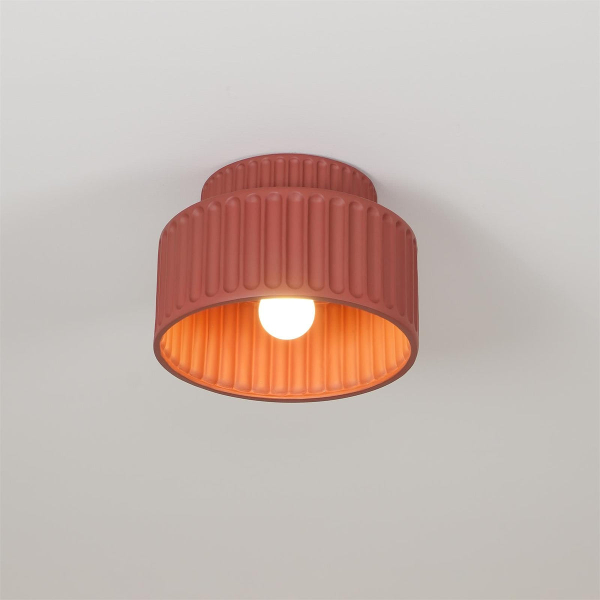 Lucaraine plafondlamp met geplooide acryl lampenkap