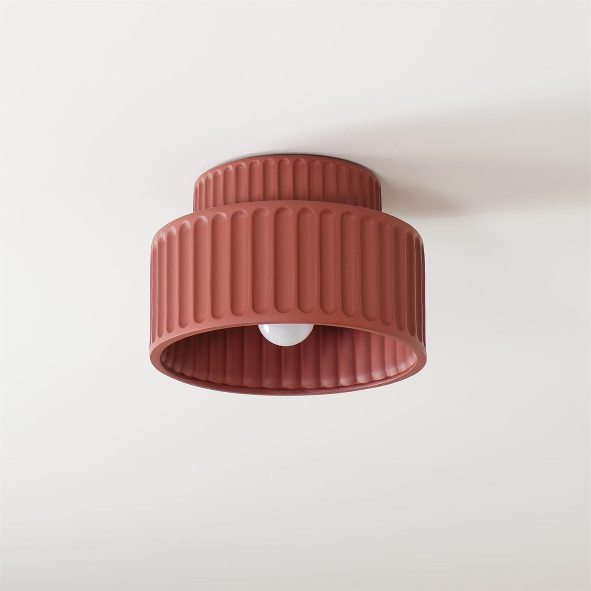 Lucaraine plafondlamp met geplooide acryl lampenkap