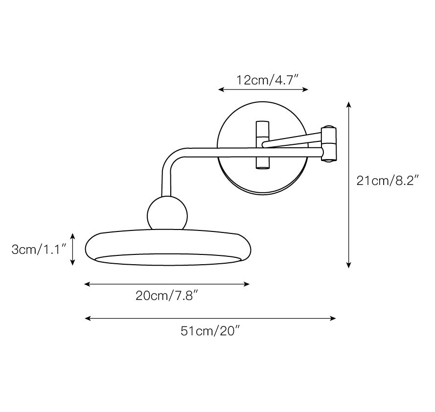 Covela elegantie wandlamp