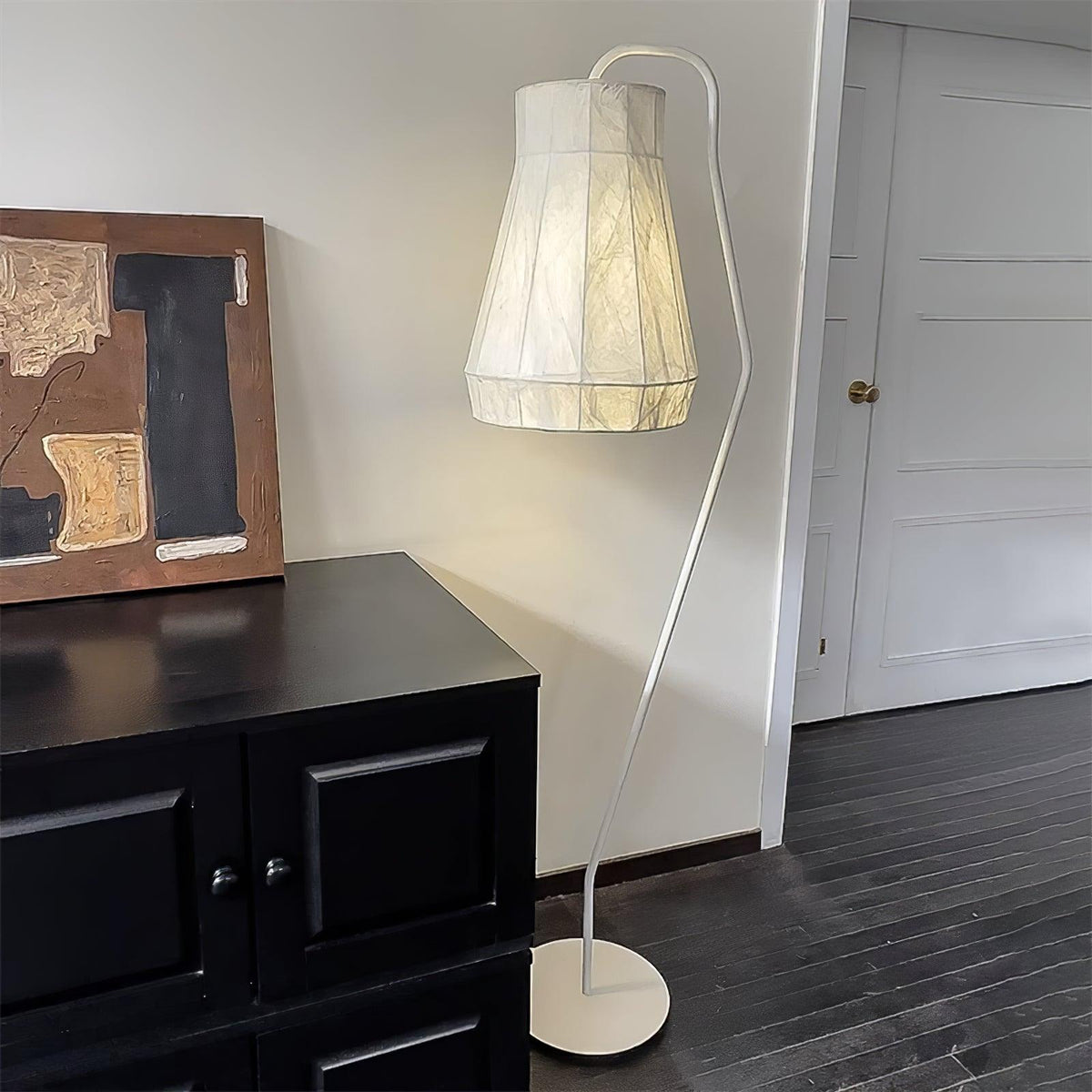 Otheir minimalistisch Stoffen vloerlamp