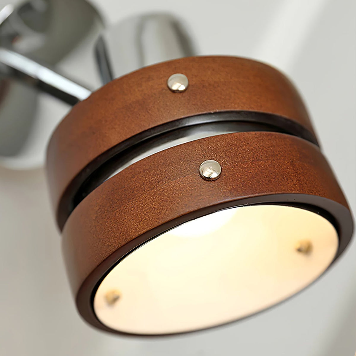 Avenor Premium Noordse kunst Walnoot wandlamp