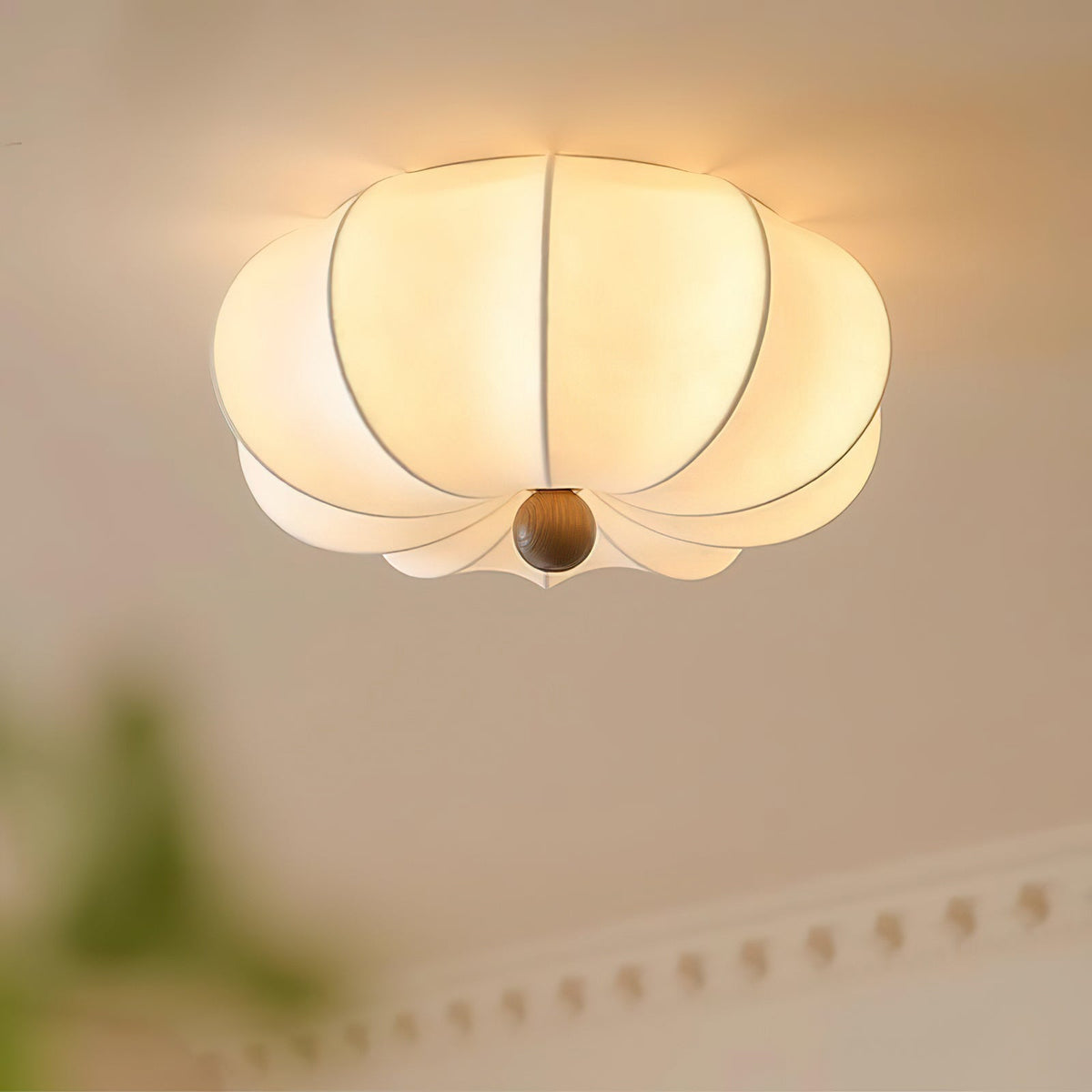 Novia plafondlamp met Zachte Glowing Stoffen