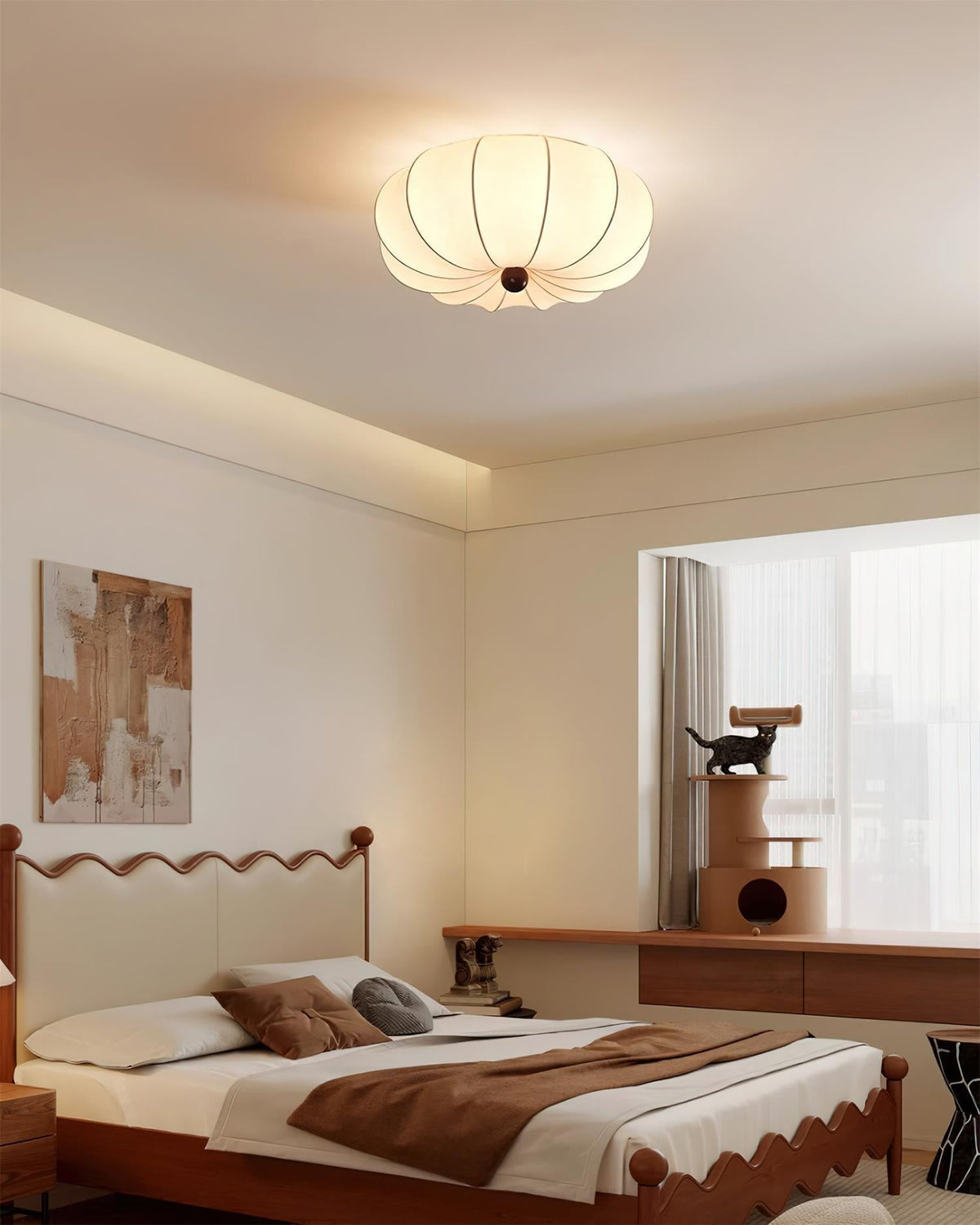 Novia plafondlamp met Zachte Glowing Stoffen