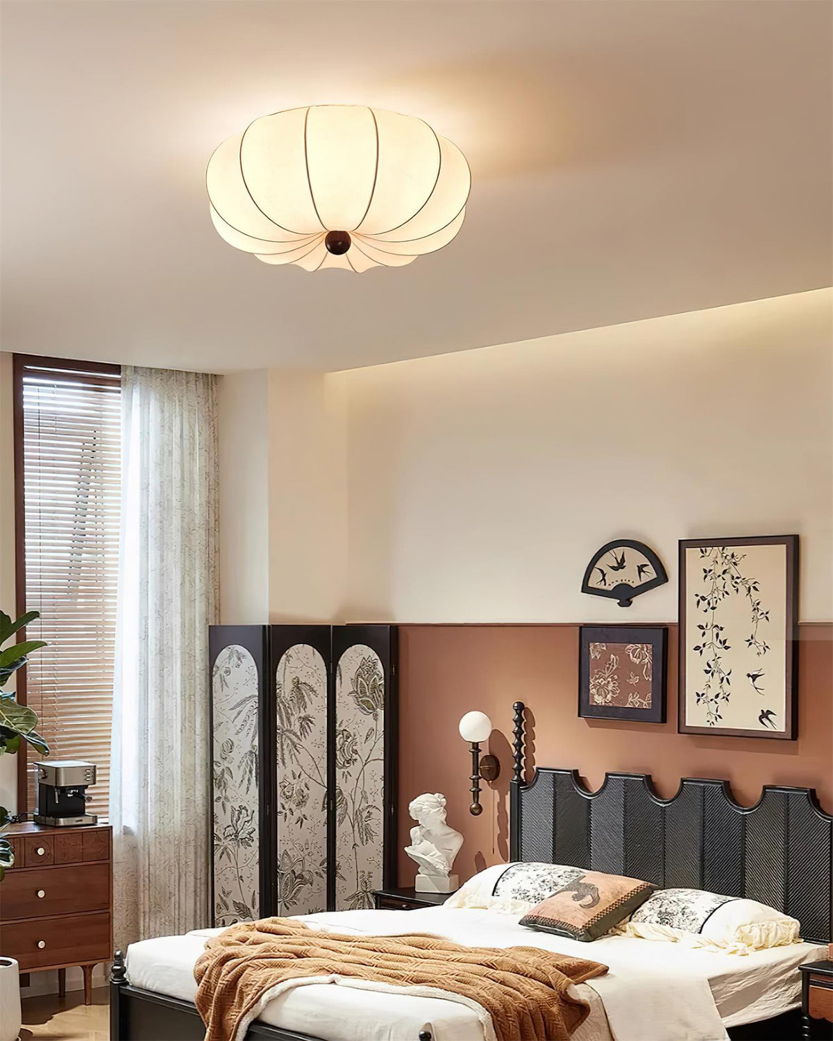 Novia plafondlamp met Zachte Glowing Stoffen