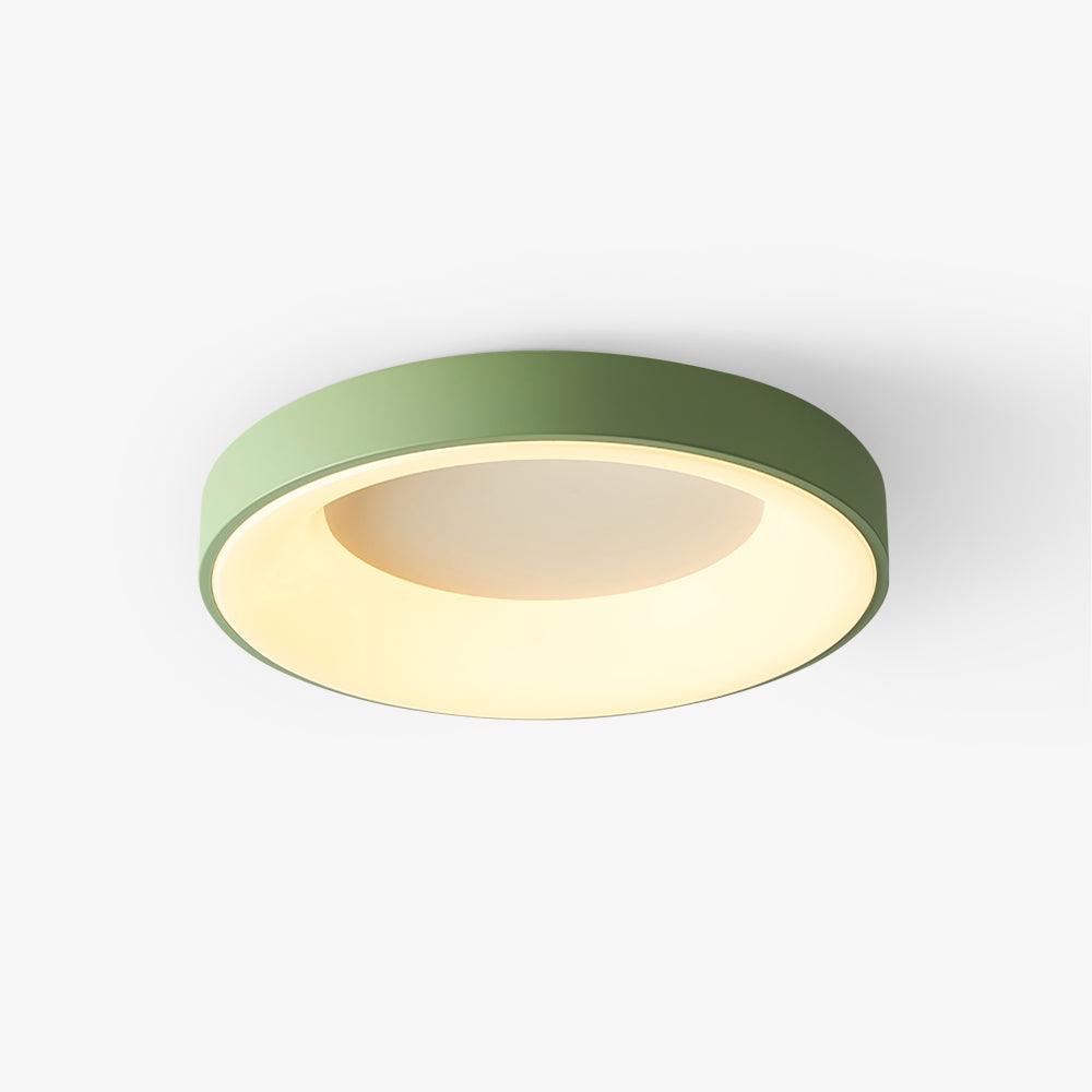 Jareth plafondlamp ijzer hedendaags groene lampenkap
