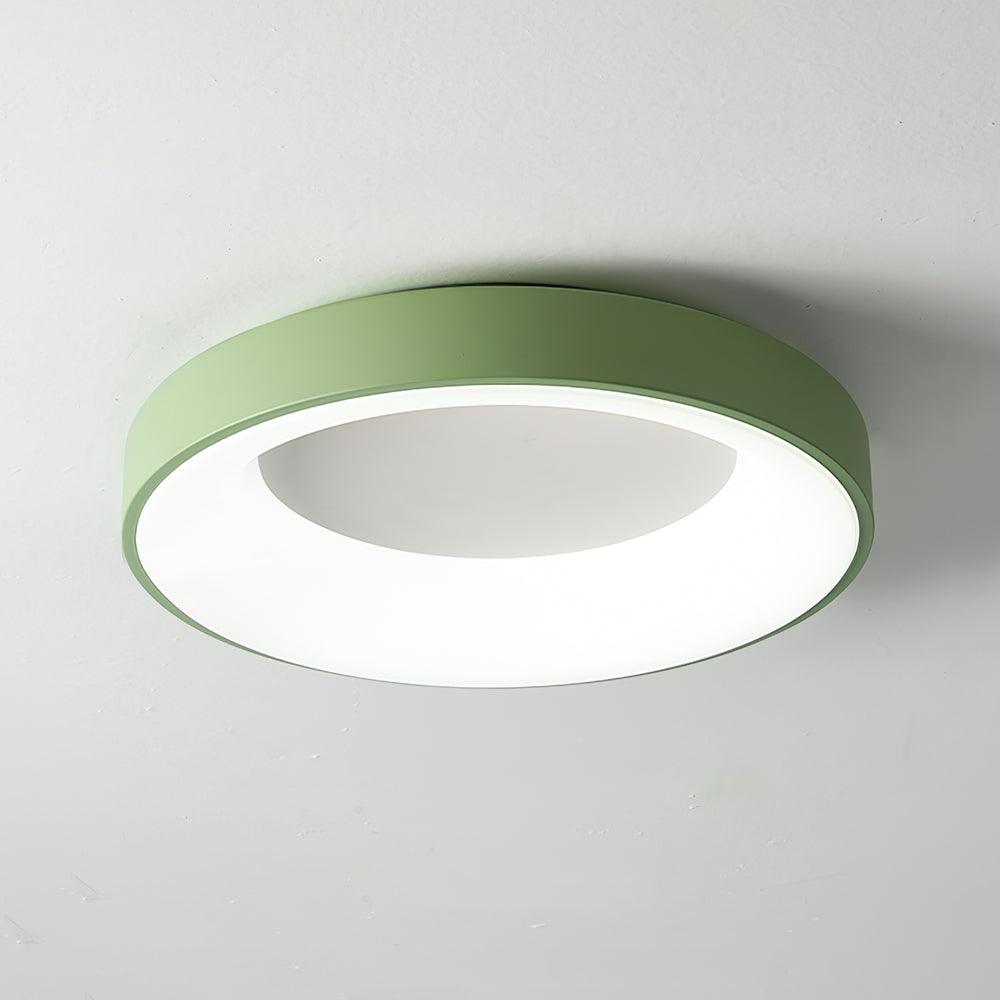 Jareth plafondlamp ijzer hedendaags groene lampenkap