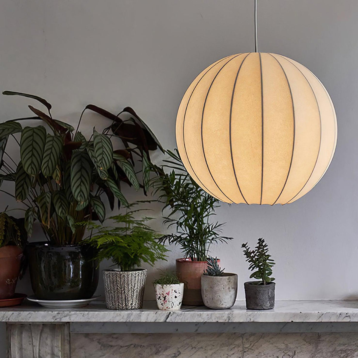 Elaireria zijde Scandinavische hanglamp