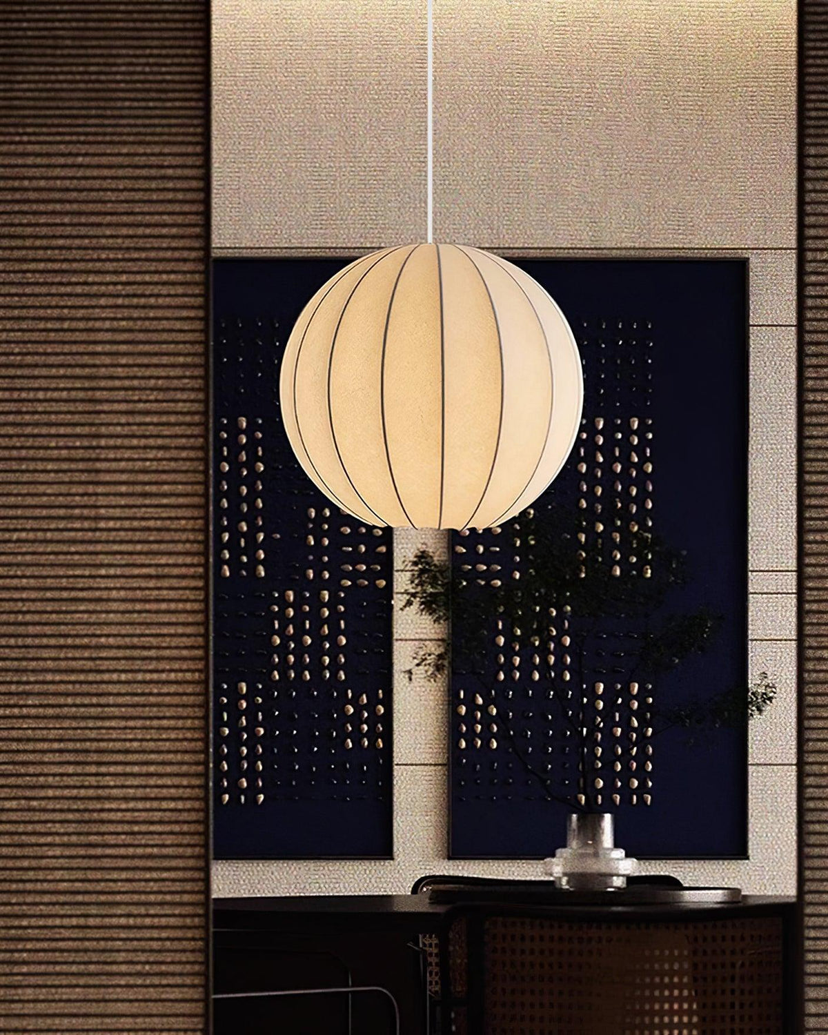 Elaireria zijde Scandinavische hanglamp