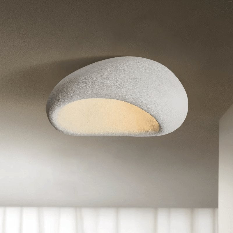 Rivenira plafondlamp met Japanse Wabi-Sabi Maan