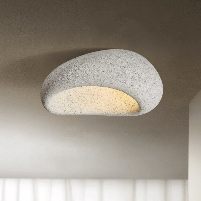 Rivenira plafondlamp met Japanse Wabi-Sabi Maan