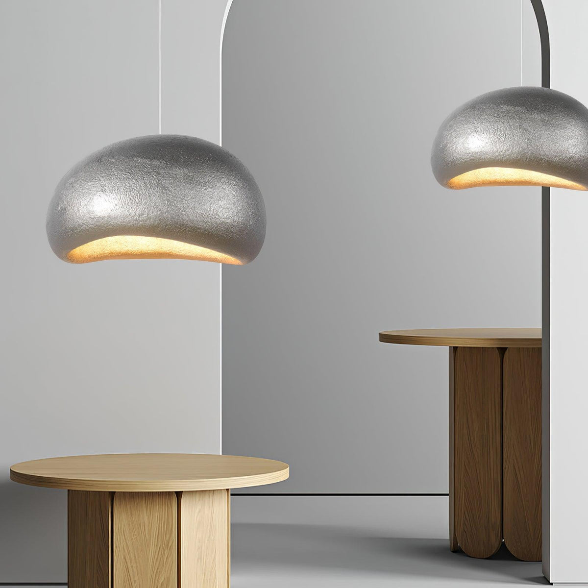 Hanglamp kiezelvormige-Inspireerde organische vorm zachte gloed moderne kunst