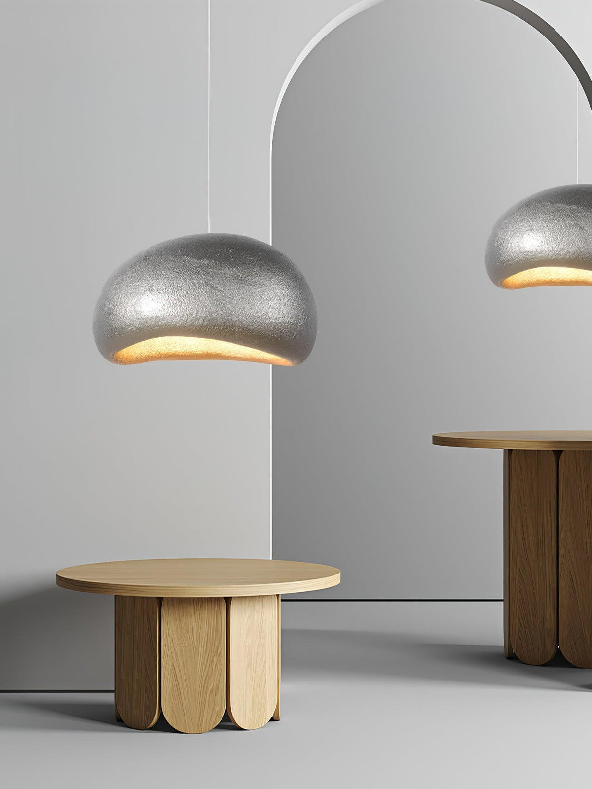 Hanglamp kiezelvormige-Inspireerde organische vorm zachte gloed moderne kunst