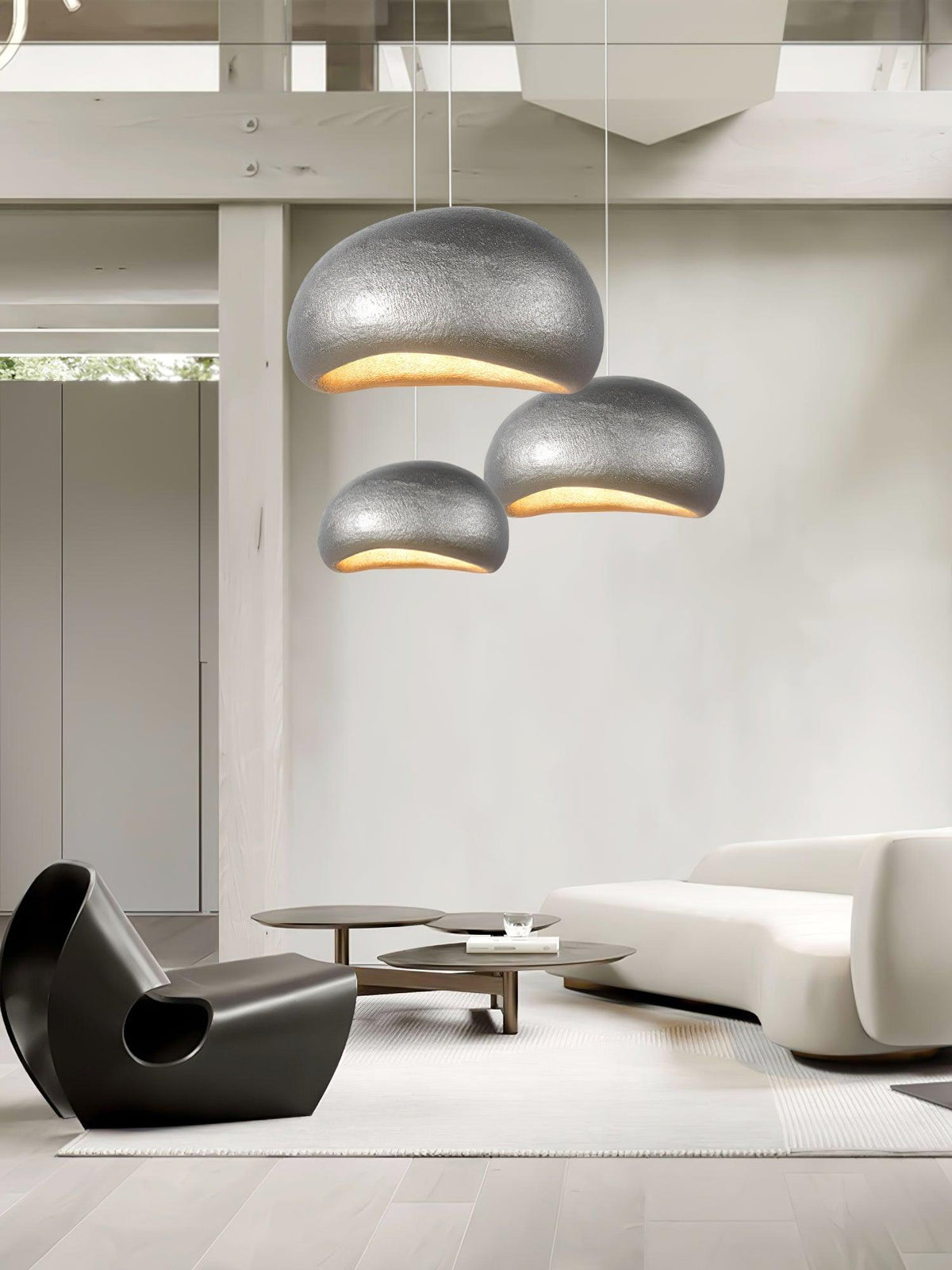 Hanglamp kiezelvormige-Inspireerde organische vorm zachte gloed moderne kunst