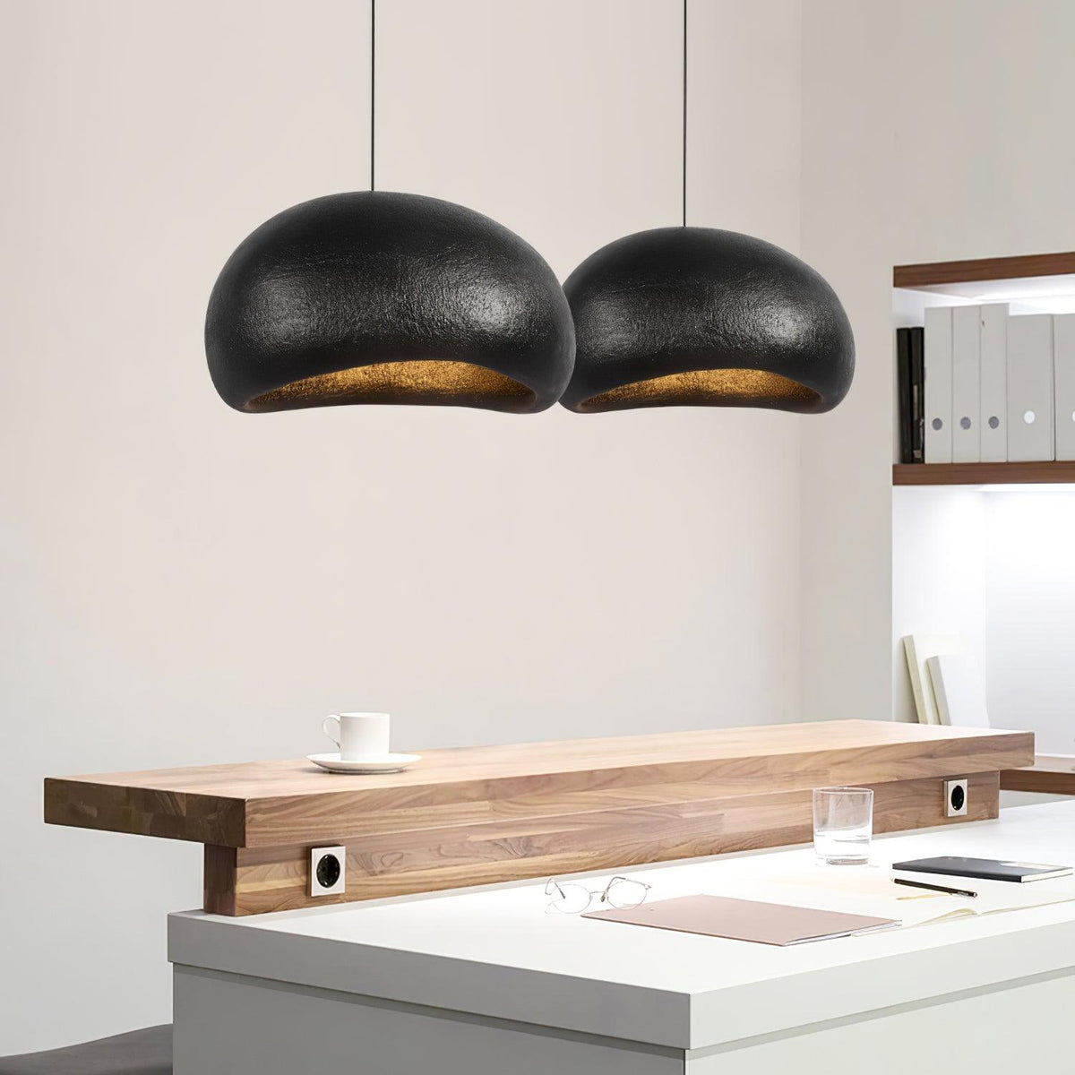 Hanglamp kiezelvormige-Inspireerde organische vorm zachte gloed moderne kunst