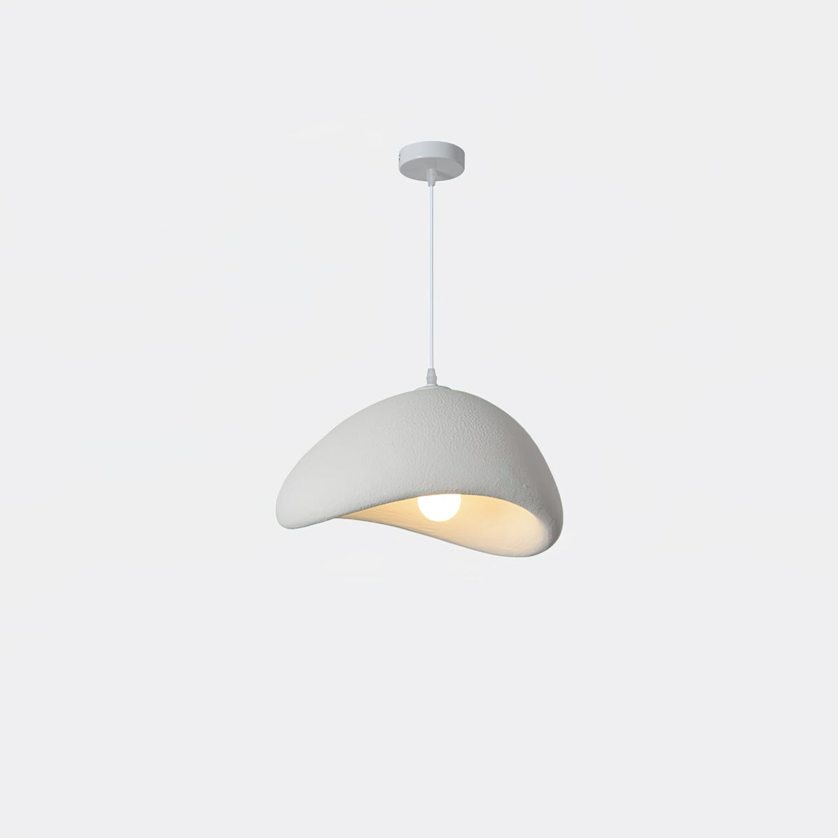 Fentor hanglamp met witte lampenkap minimalistisch