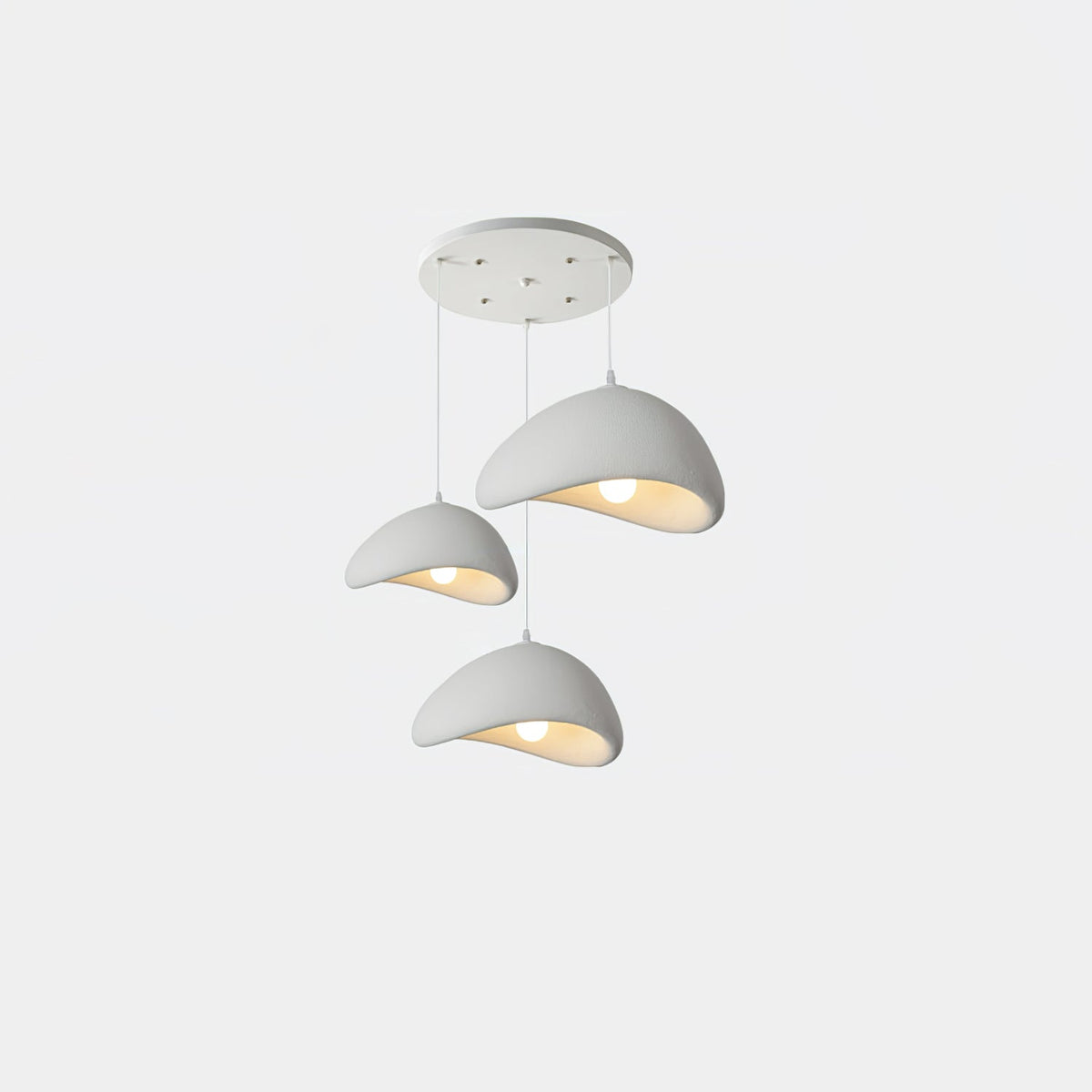 Fentor hanglamp met witte lampenkap minimalistisch