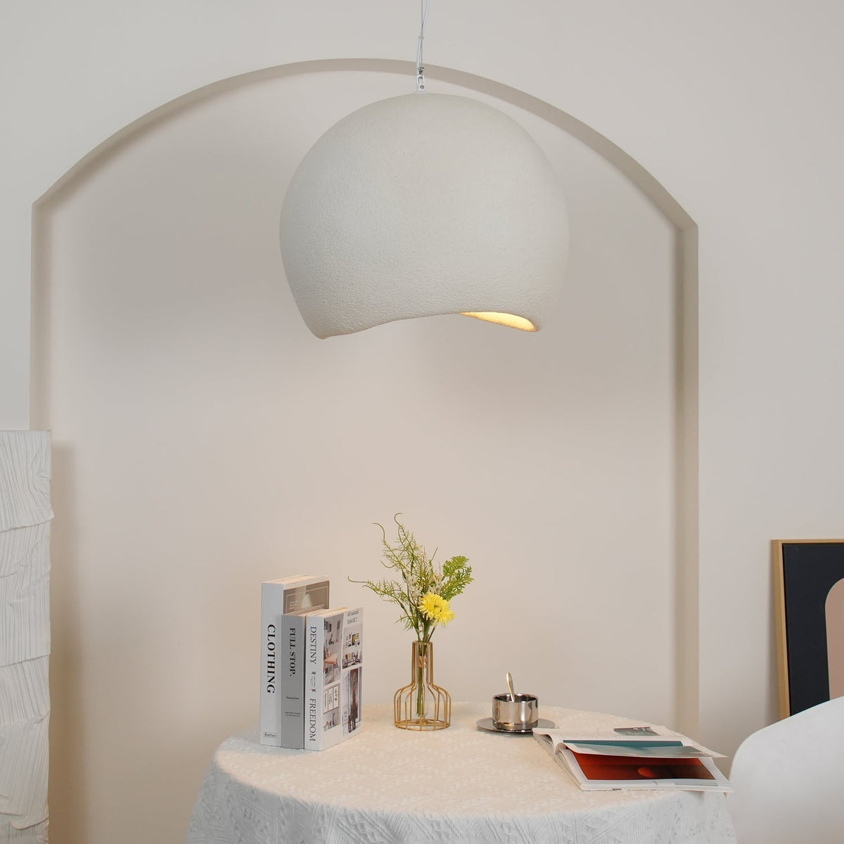 Reloza Moderne minimalistische hanglamp van epoxy-hars composiet