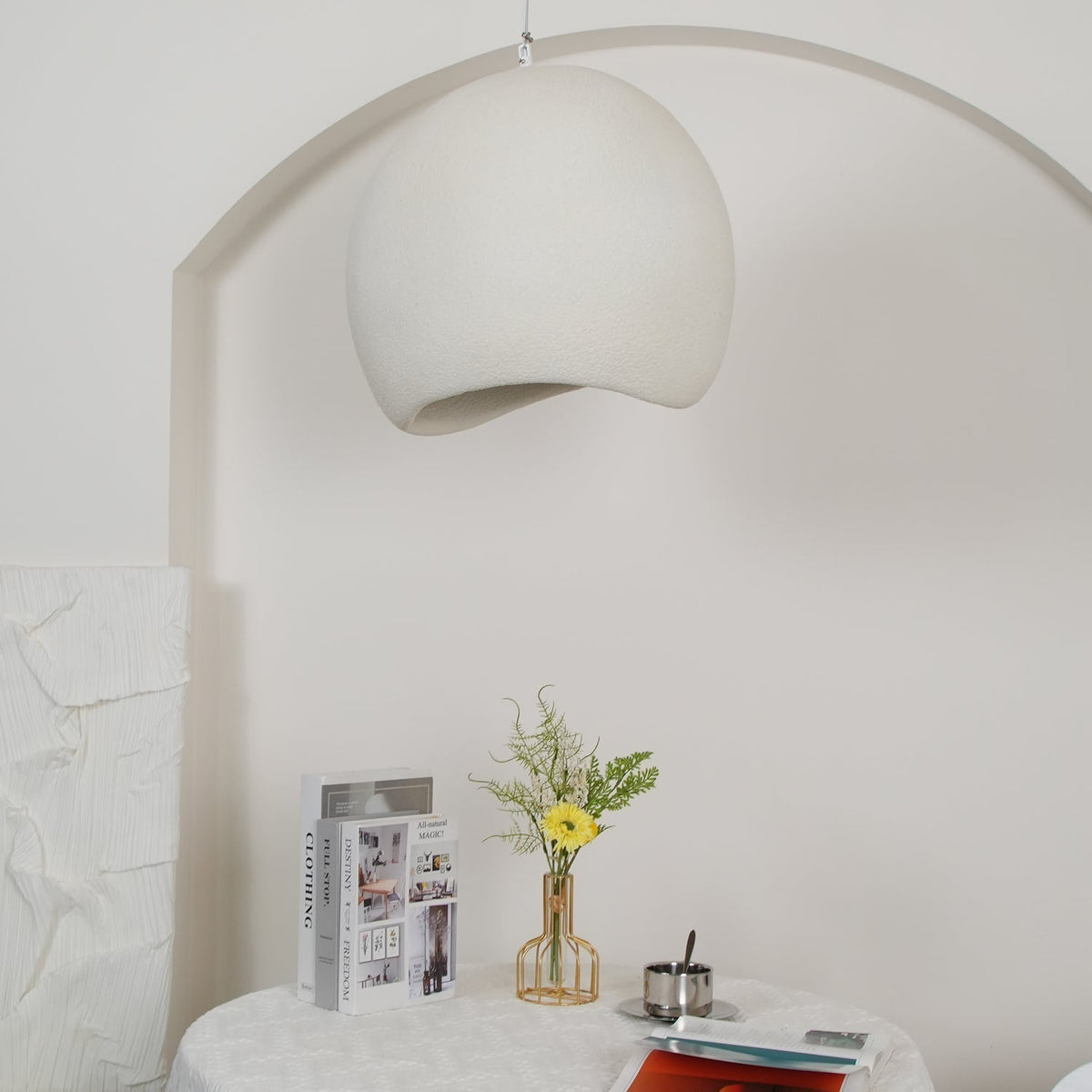 Reloza Moderne minimalistische hanglamp van epoxy-hars composiet
