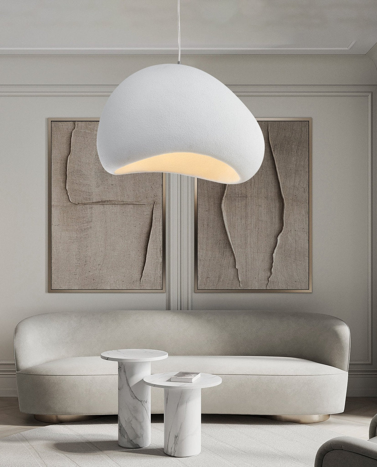 Reloza Moderne minimalistische hanglamp van epoxy-hars composiet