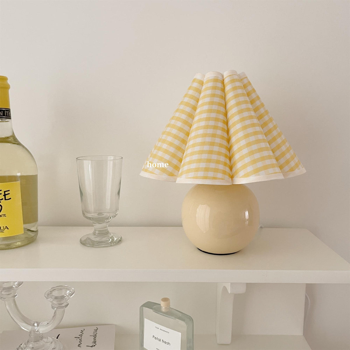 Nirixon whimsische tafellamp met stoffen kap