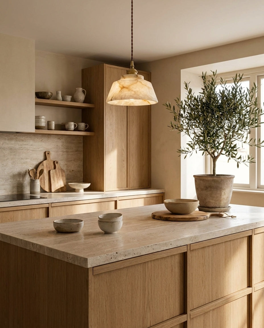 Pemberstone albast hanglamp