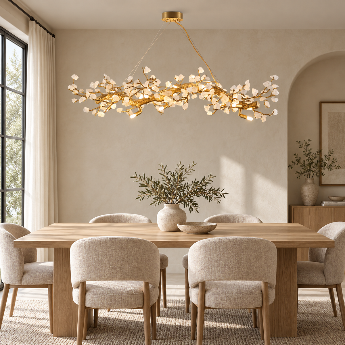 Casterford tak kwarts kroonluchter