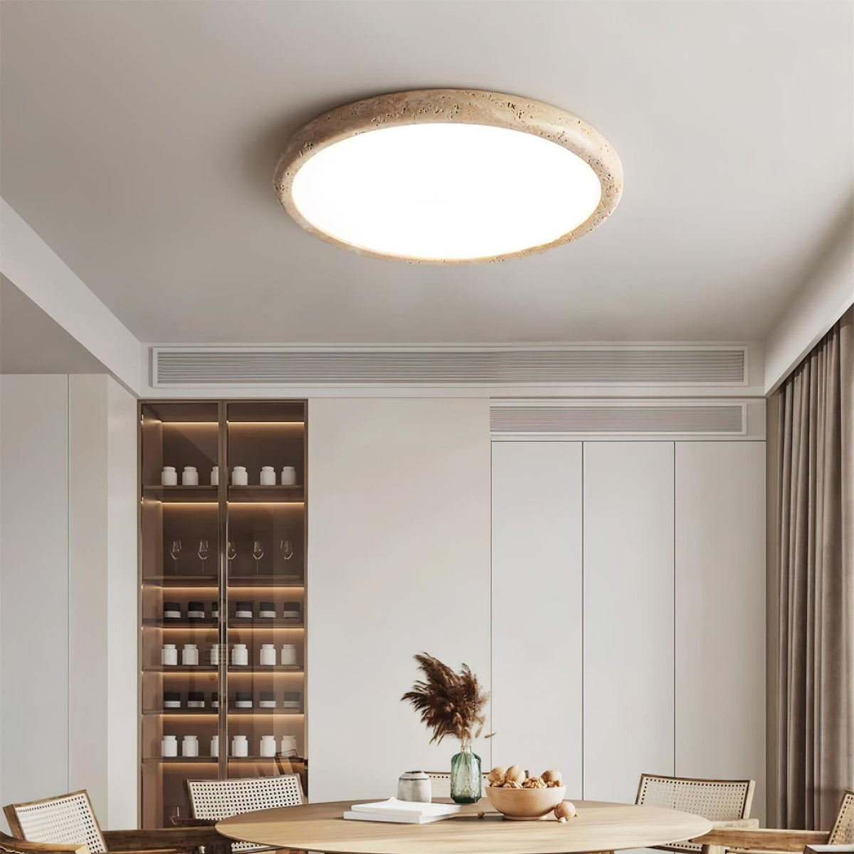 Ciro travertin plafondlamp