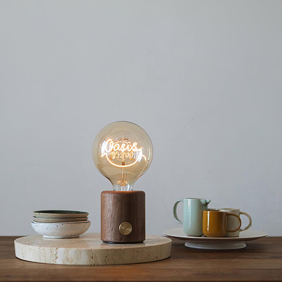 Altheil Retro houten tafellamp