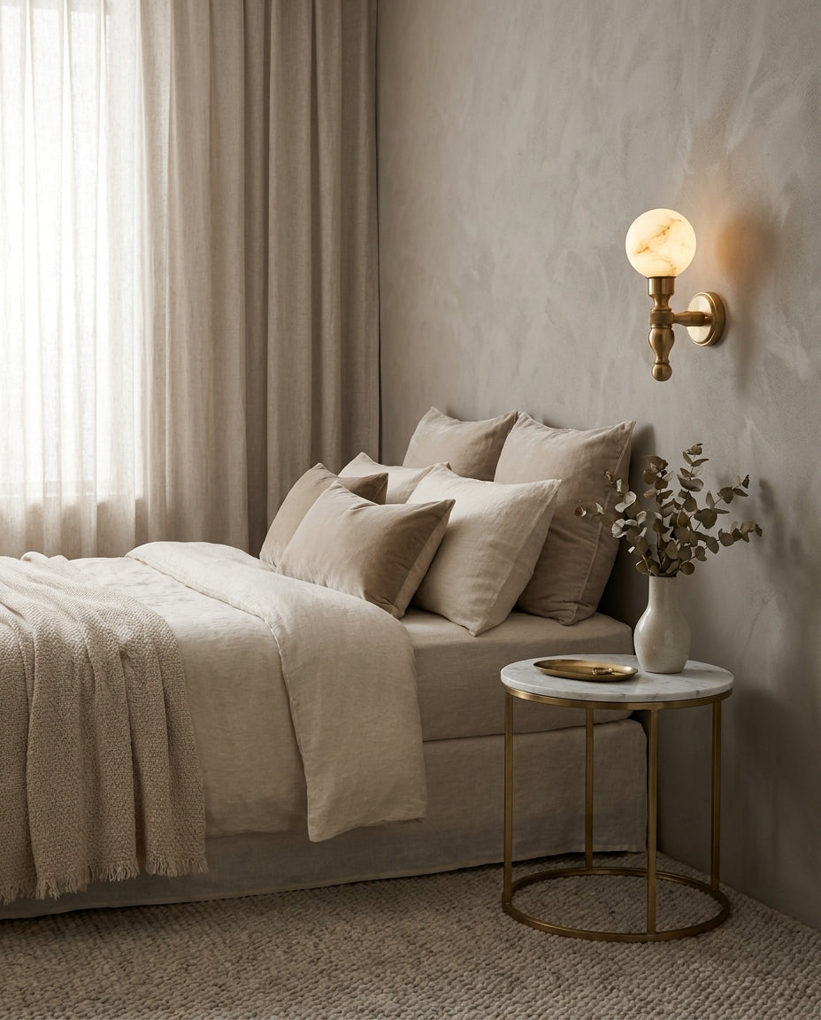 Ormondwick albast wandlamp