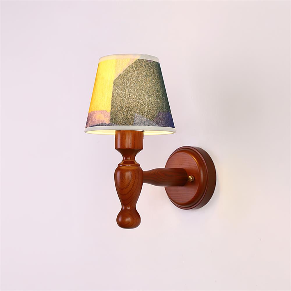 Orbel Mapleleaf wandlamp met houten element