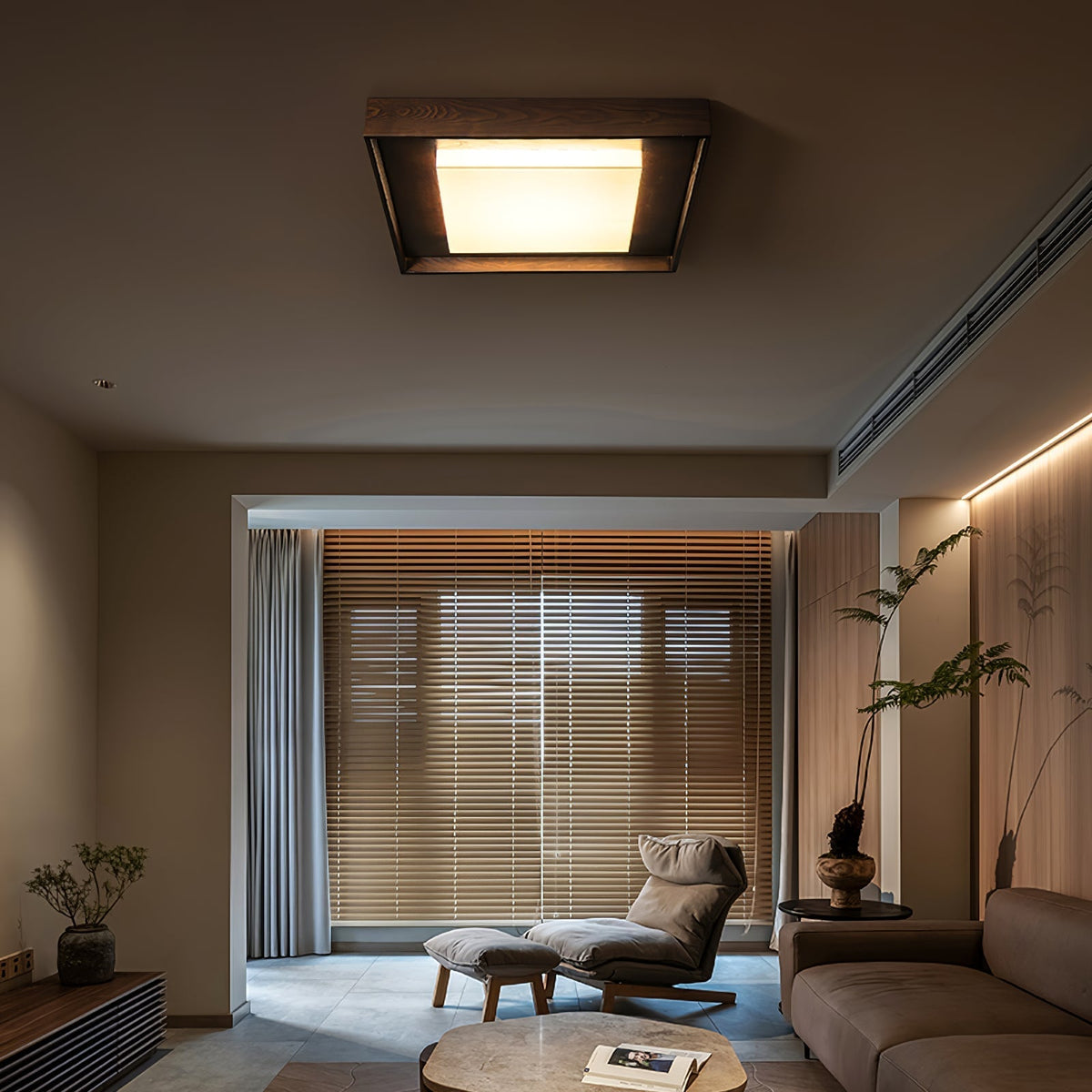 Auro Rustieke plafondlamp van hout