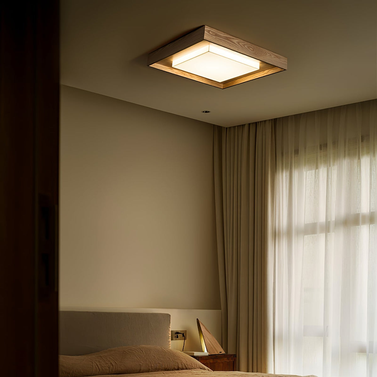 Auro Rustieke plafondlamp van hout