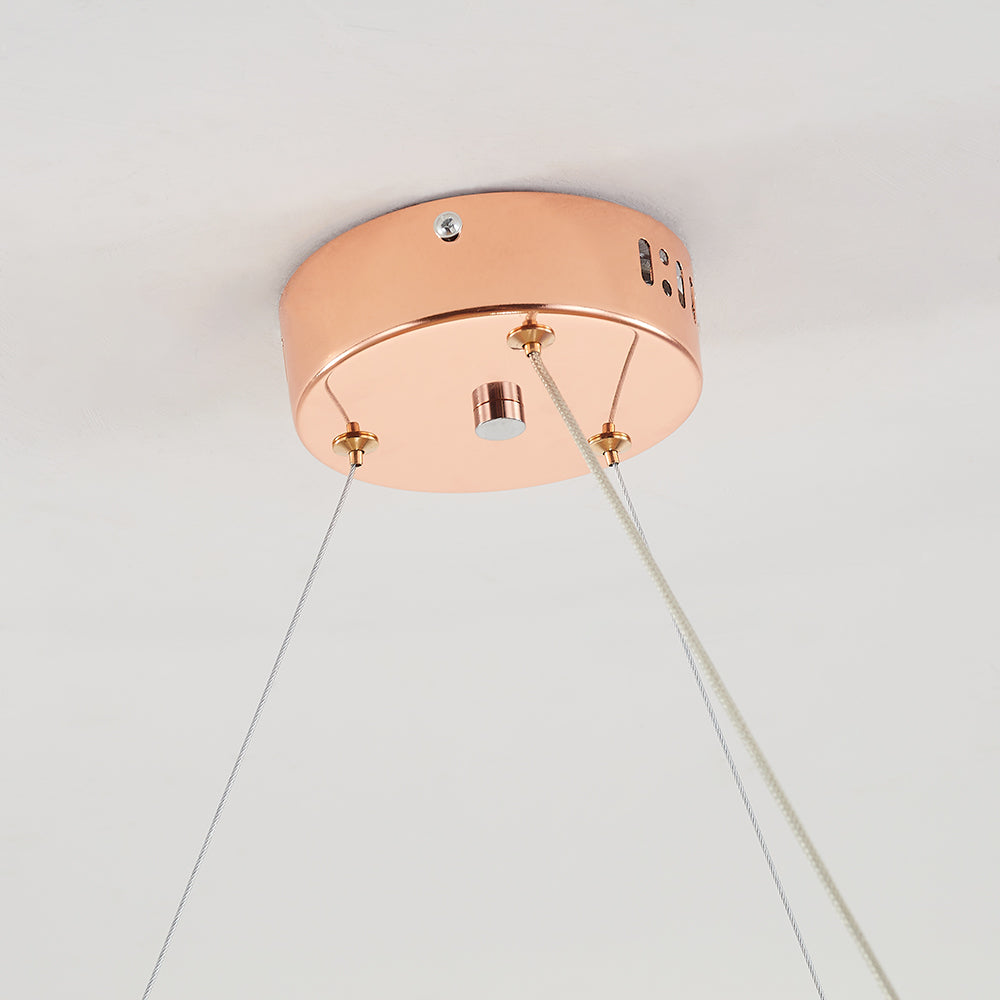 Marilyn Design Grote LED Hanglamp Zwart Wit Gouden Metaal Woonkamer