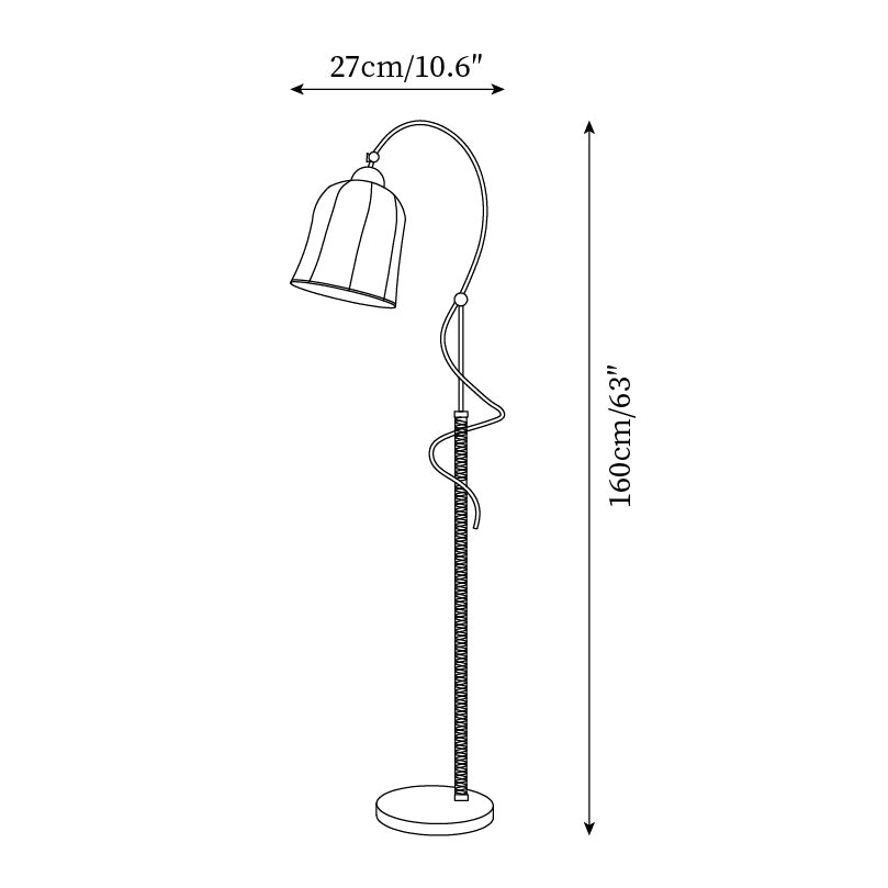 Curvel vloerlamp
